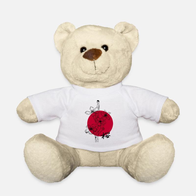 Japan - cherry blossom - Teddy Bear - white