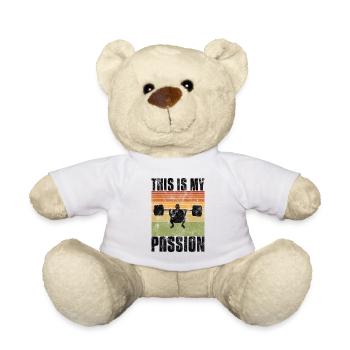 C’est ma passion Musculation Bodybuilder GYM - Nounours - blanc - Devant