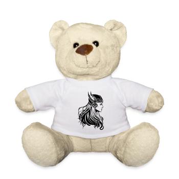 Viking Femme Guerrière Viking - Nounours - blanc - Devant