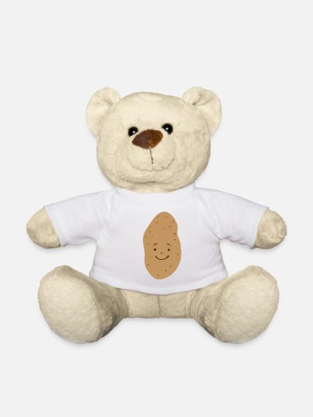 Funny Patato lustige Kartoffel - Teddy - Weiß