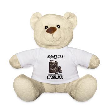 Amateurs amateurs passionnés de radio amateur vintage par licence - Nounours - blanc - Devant