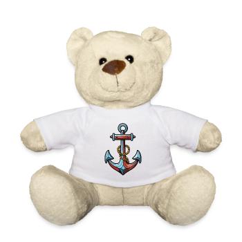 Anker Symbol Hafen - Teddy - Weiß - Vorne