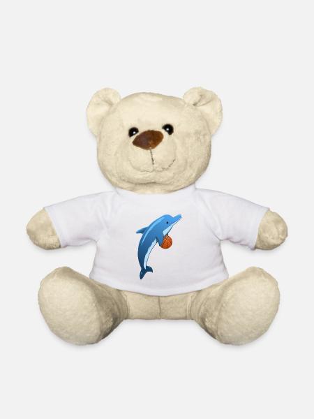 Basketball-Sport-Delphin Delphin - Teddy - Weiß