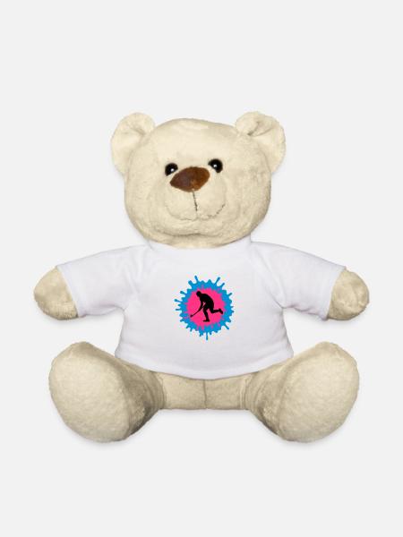 Hockey 3D - Nounours - blanc