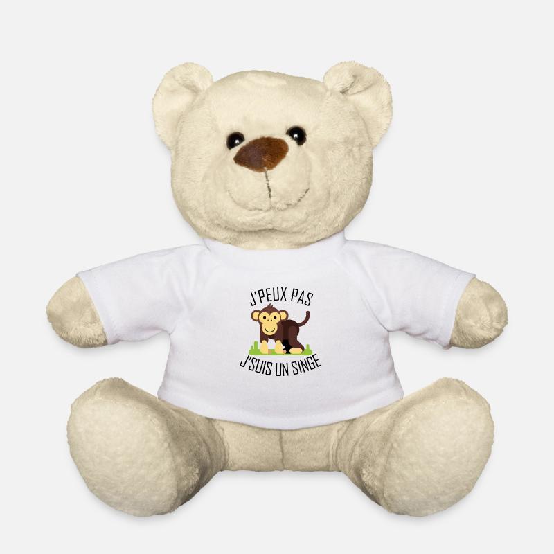 J'peux pas j'suis un Singe - Nounours - blanc