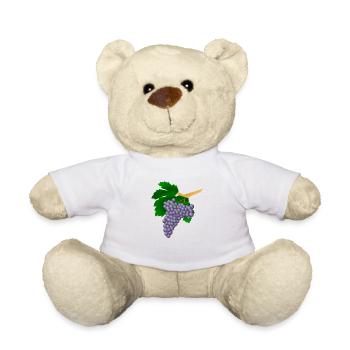 raisin - Nounours - blanc - Devant