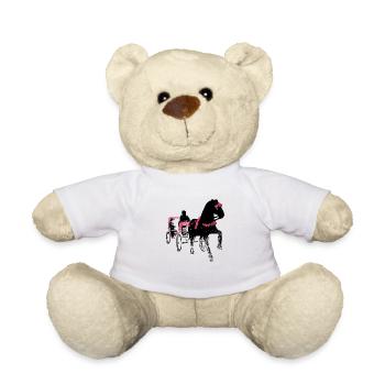 kutsche pferd mittelalter vergangenheit Tradition - Teddy - Weiß - Vorne