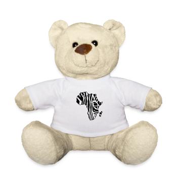 Afrique de zèbre / Afrique zèbre (2c) - Nounours - blanc - Devant