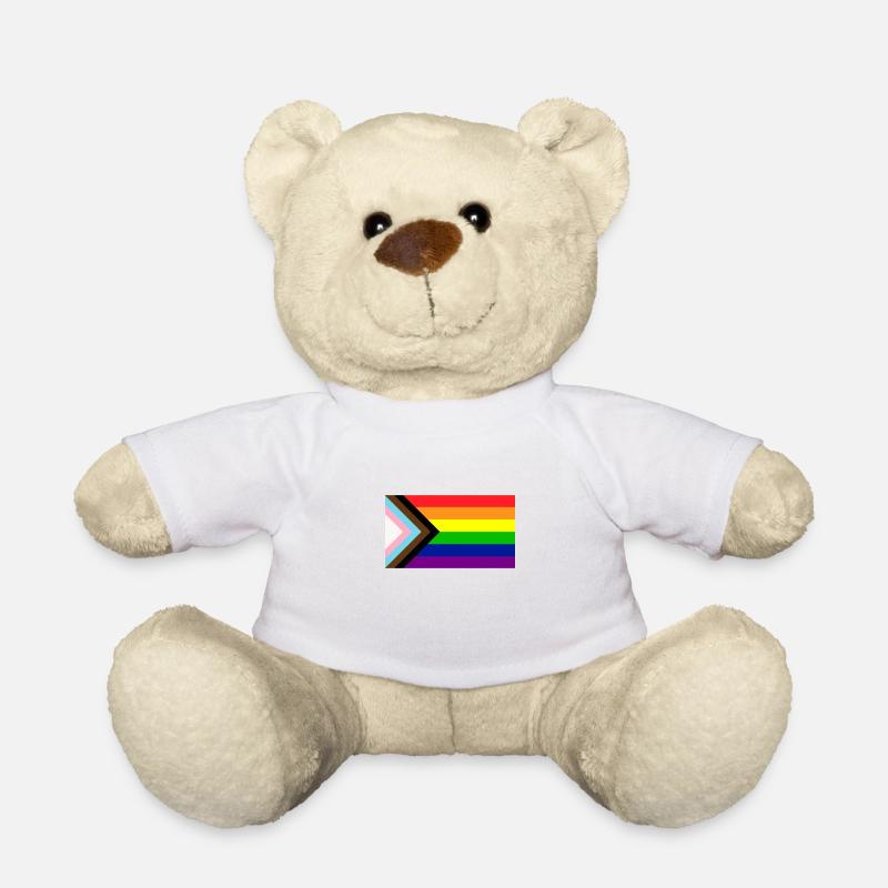 Gay Pride Flagge - Teddy - Weiß