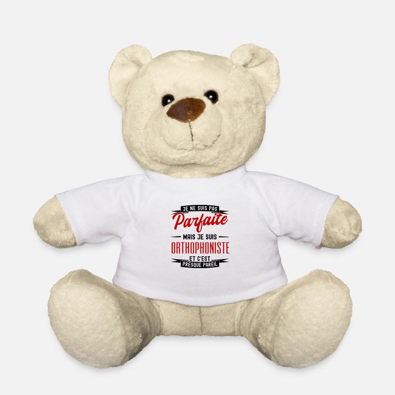 pas parfaite mais orthophoniste - Nounours - blanc