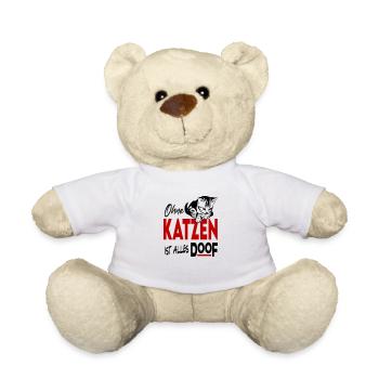 Katzen Katzenliebhaber I Love Cats - Teddy - Weiß - Vorne