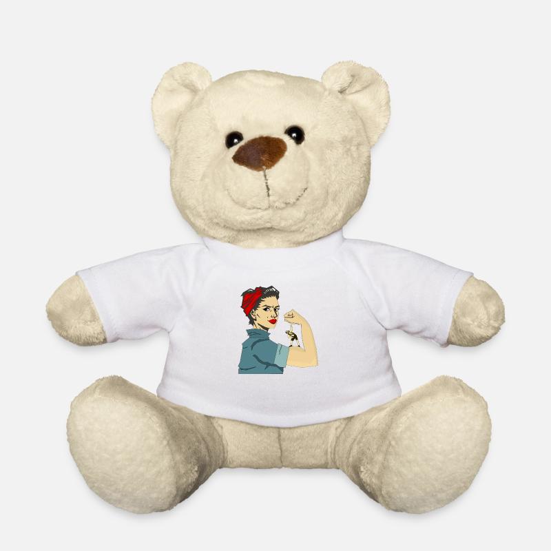 FEMMES FORTES - Nounours - blanc