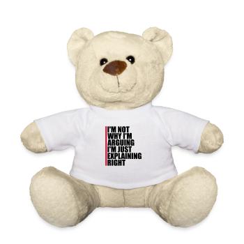 Je ne discute pas - Nounours - blanc - Devant