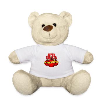 Super Tomato - Teddy Bear - white - Front