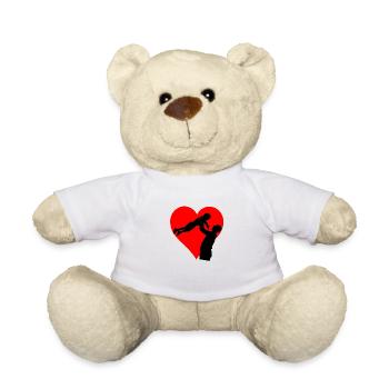 Papa ist der beste - Teddy - Weiß - Vorne