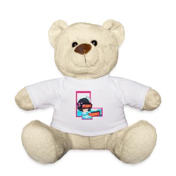 Gamers World Colorful - Teddy Bear - white - Front