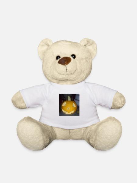 Pumpkin - Teddy Bear - white