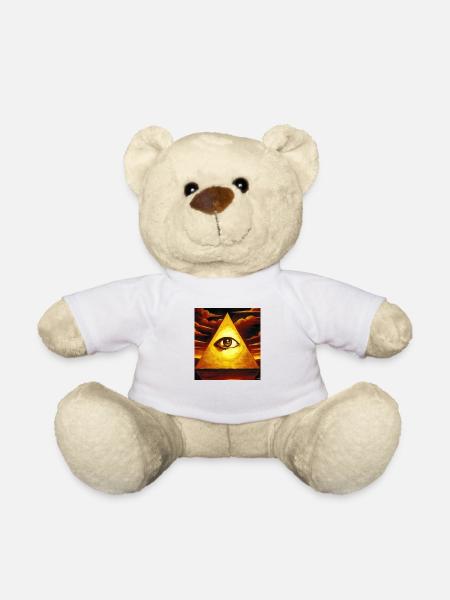 All Seeing Eye - Teddy Bear - white