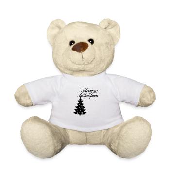 Merry Christmas - Teddy Bear - white - Front