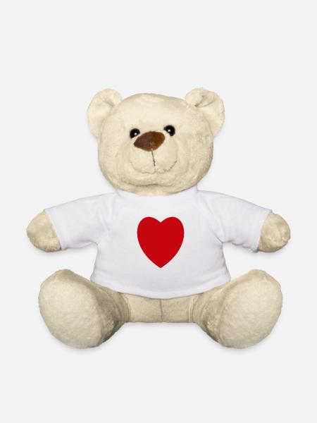 hearts 4image2 - Teddy Bear - white
