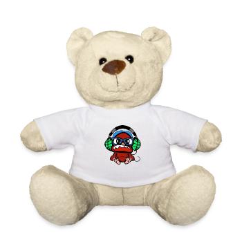 Pépi le bébé singe et sa musique - Nounours - blanc - Devant