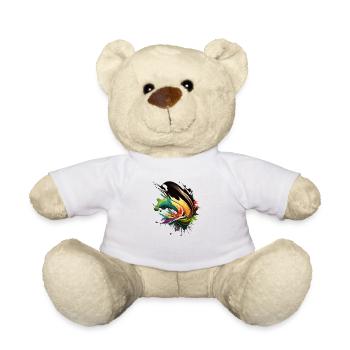 Fluidity in Design: A Modern Brushstroke - Teddy Bear - white - Front