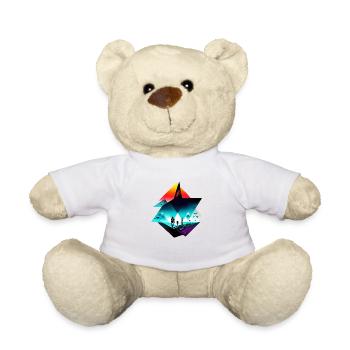 Walking the world - Teddy Bear - white - Front