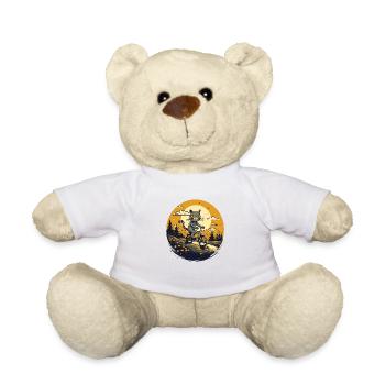 Meowtain Biker - Teddy Bear - white - Front