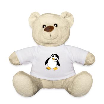 Pinguin Baby Süßer Kleiner Lustig Kind Vogel Liebe - Teddy - Weiß - Vorne