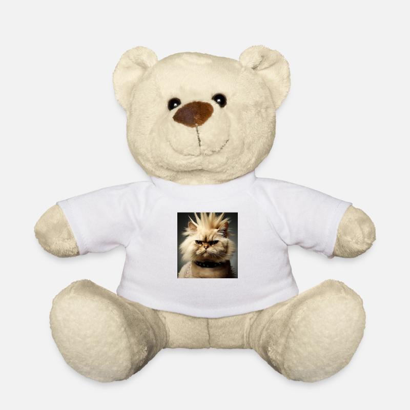 Perserkatze Negan als Punk - Teddy - Weiß