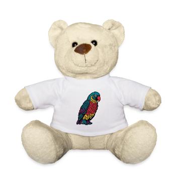 Papagei - Teddy - Weiß - Vorne