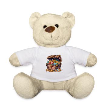 A treasure chest - Teddy Bear - white - Front
