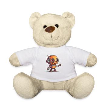 Mignon ami de la technologie robotique ondulante - Nounours - blanc - Devant
