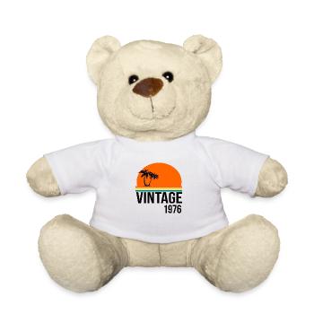 Vintage 1976 - Teddy Bear - white - Front