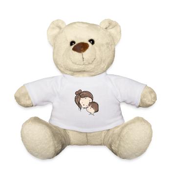 Mère et enfant - Nounours - blanc - Devant