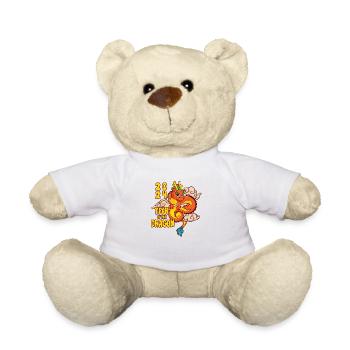 Chinesisches Neujahr Drache China Asian I Geschenk - Teddy - Weiß - Vorne