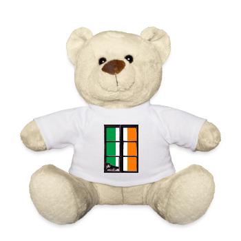 Irland Flagge Vintage Irische Fahne Dublin - Teddy - Weiß - Vorne