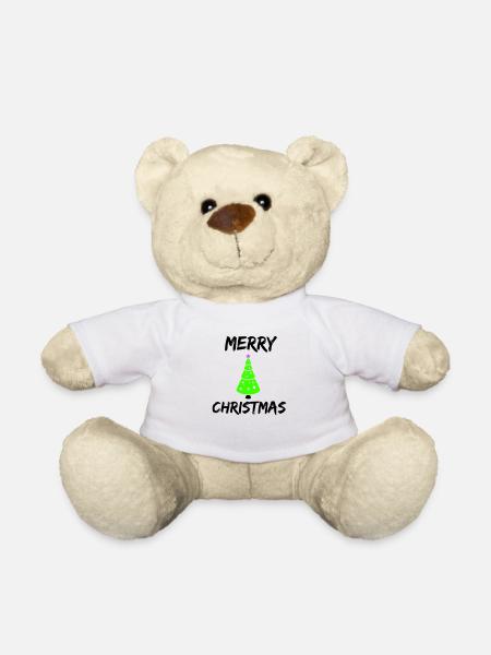 merry christmas - Teddy - Weiß