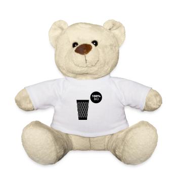 Geripptes 100% BIO #Bembelshop - Teddy - Weiß - Vorne