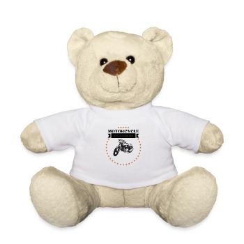 Une profonde passion pour la moto - Nounours - blanc - Devant