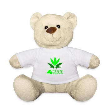 420 Kraut! - Teddy - Weiß - Vorne