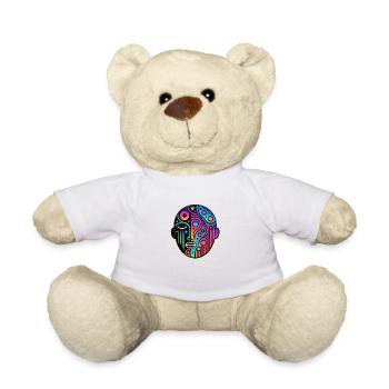Crazy Face - Universe - Teddy Bear - white - Front
