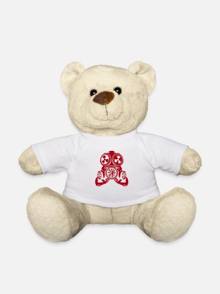 Gasmaske - Teddy - Weiß