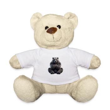 Bear grim 1 - Teddy Bear - white - Front
