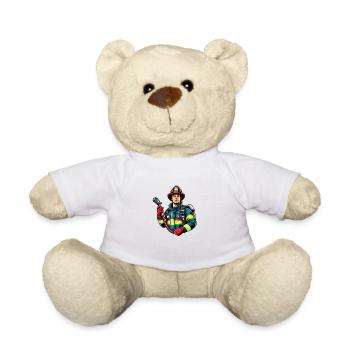 Feuerwehrmann - Teddy - Weiß - Vorne