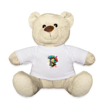 Spartaner Totenkopf Gladiator - Teddy - Weiß - Vorne