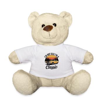 I'm Not Old I'm A Classic Vintage Car - Teddy Bear - white - Front