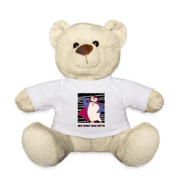Lustiger Pinguin der sich verkleidet hat - Teddy - Weiß - Vorne