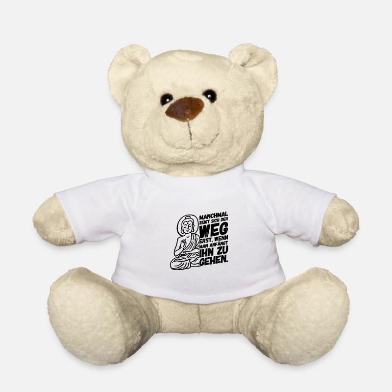 Buddha Weg Buddhismus II - Teddy - Weiß