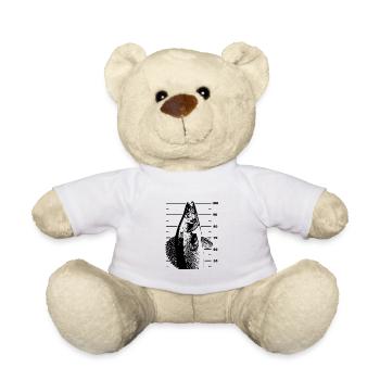 LetzterWurf Meter Zander Anglershirt - Teddy - Weiß - Vorne